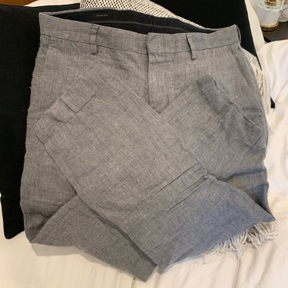 J CREW Gray Linen Pants - Picture 5 of 8